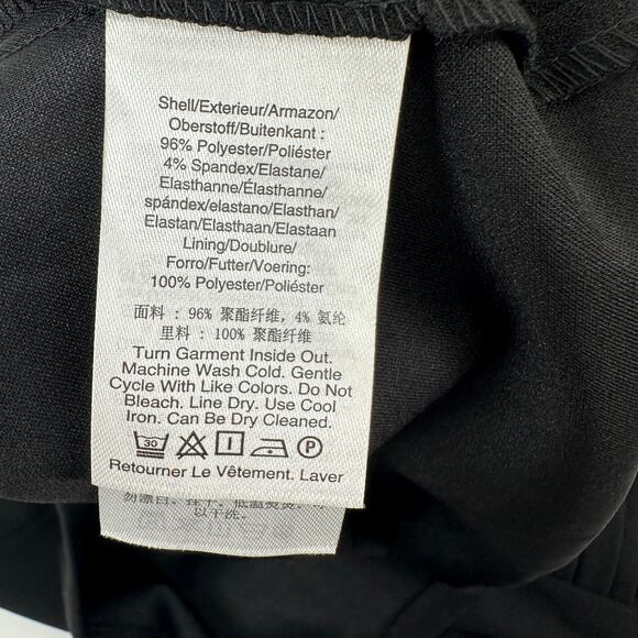 DKNY Black Twist Neck Sleeveless Tie Belt New Womens Mini Dress Sz 8 - Picture 11 of 11